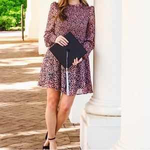 Lulus Floral Forever Green and Pink Floral Print Smocked Skater Dress